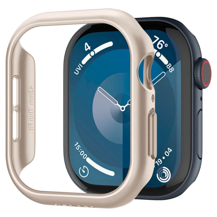 Spigen - Spigen Apple Watch 10 (42mm) Skal Thin Fit - Starlight
