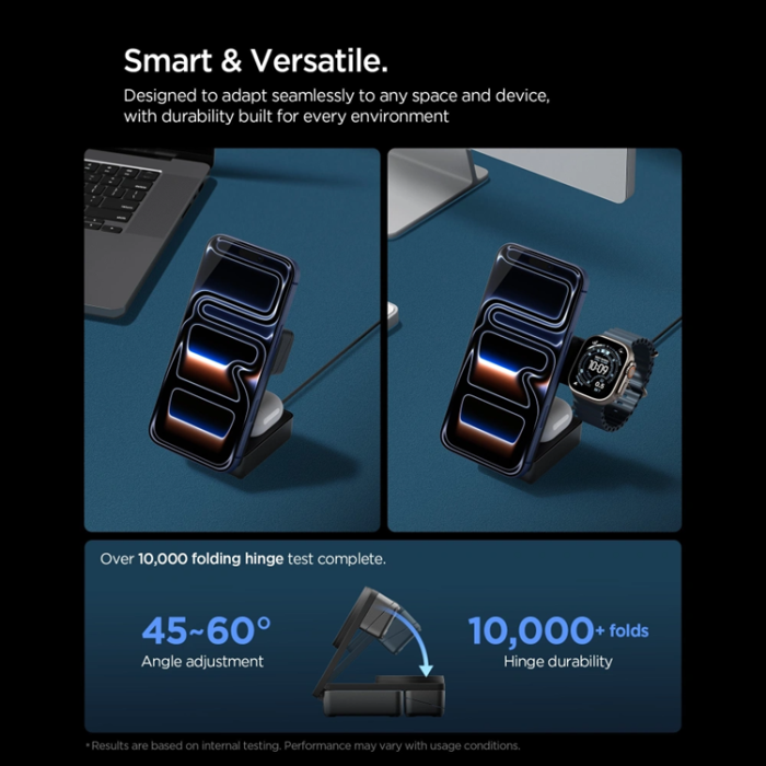 Spigen - Spigen Qi2.2 MagSafe Trådlös Laddare 25W iPhone/Apple Watch/AirPods EF323MQ