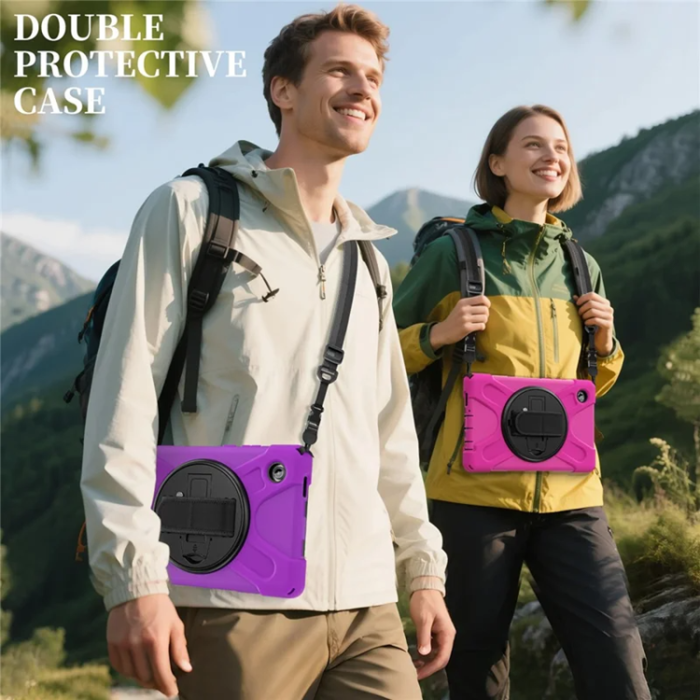 A-One Brand - Galaxy Tab A11 Mobilskal Kickstand Silikon Axelrem