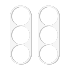 A-One Brand - [2-Pack] Galaxy Z Fold 7 Härdat Glas Kameralinsskydd 3D Arc Edge