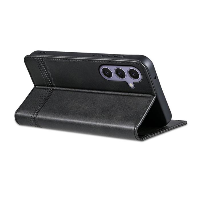 OEM - AZNS Samsung Galaxy S26 Plånboksfodral Konstläder - Svart