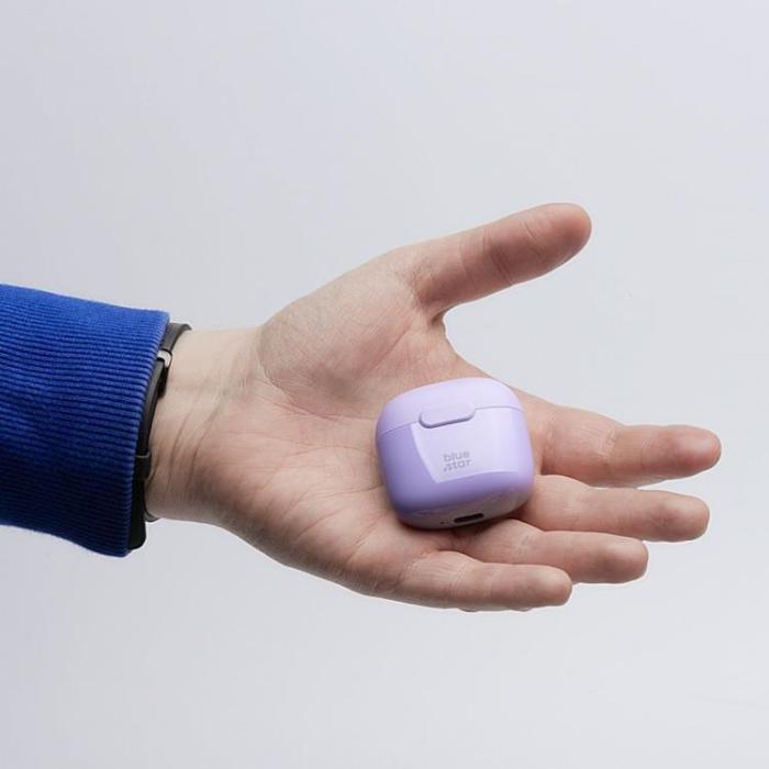 Blue Star - Blue Star Trådlösa In-Ear Hörlurar Bluetooth TWS FI7 - Lila