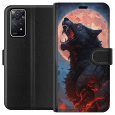 Gustaf - Pl&aring;nboksfodral till Xiaomi Redmi Note 11 Pro 5G med Ylande varg