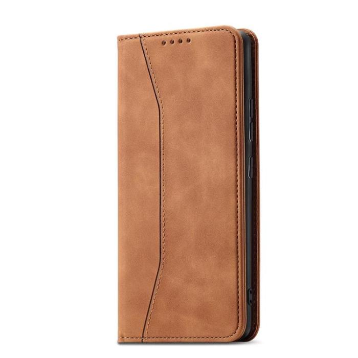 OEM - Galaxy S22 Plus Plånboksfodral Magnet Fancy - Brun