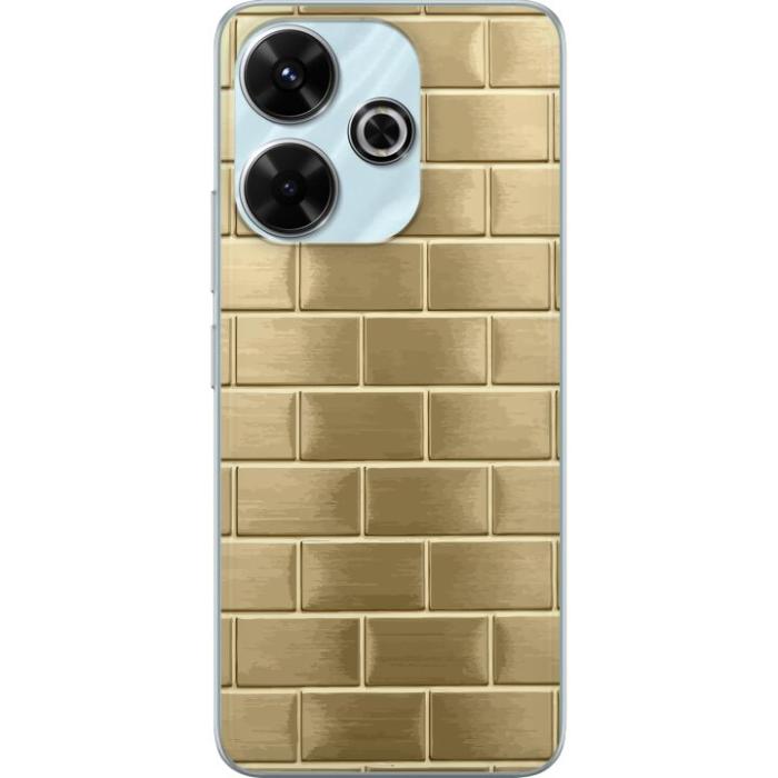 iSecrets - Mobilskal till Xiaomi Redmi 13 med Gyllene Murstenar