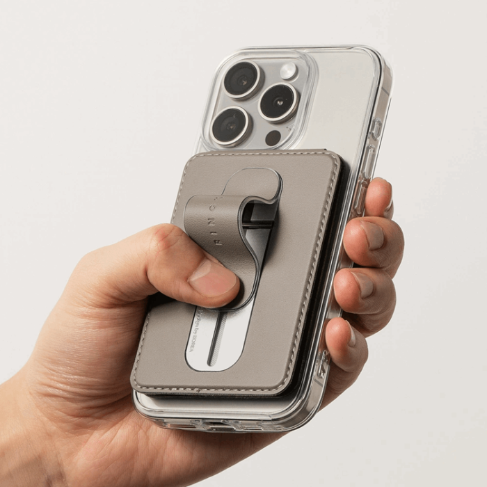Ringke - Ringke Magsafe Universal Magnetisk Korthållare Slide Grip - Svart