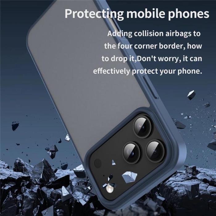 A-One Brand - iPhone 17 Pro Max Mobilskal Skin Touch Matte - Blå