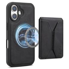 DENIOR - DENIOR D17 iPhone 16 Plus Fodral KonstL&auml;der - Svart
