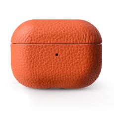 Melkco - MELKCO Fodral f&ouml;r Apple AirPods Pro &Auml;kta l&auml;der PC Orange