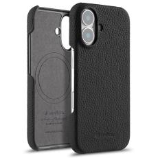 Melkco - MELKCO Mobilskal till iPhone 16 Plus &Auml;kta L&auml;der PC Svart