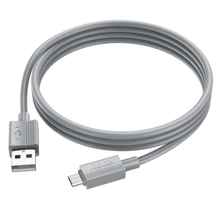 Hoco - HOCO USB Till MicroUSB 1m Kabel 2.4A X107 - Grå