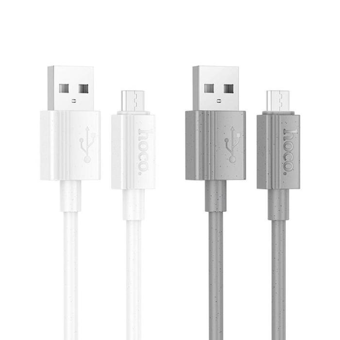 Hoco - HOCO USB Till MicroUSB 1m Kabel 2.4A X107 - Grå