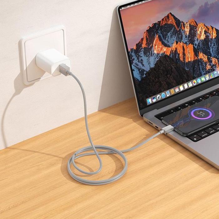 Hoco - HOCO USB Till MicroUSB 1m Kabel 2.4A X107 - Grå