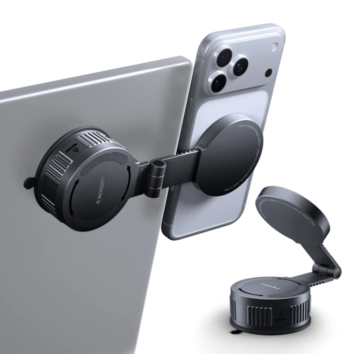 Spigen - Spigen Magsafe Magnetisk Instrumentbräda Bilhållare MFT35-1 - Svart