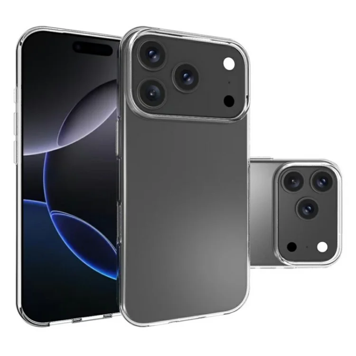 A-One Brand - iPhone 17 Pro Max Mobilskal Crystal Clear TPU - Transparent