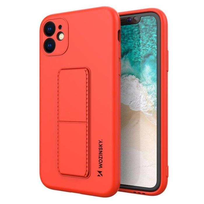 Wozinsky - Wozinsky Kickstand Silicone Skal Galaxy M31s - Röd