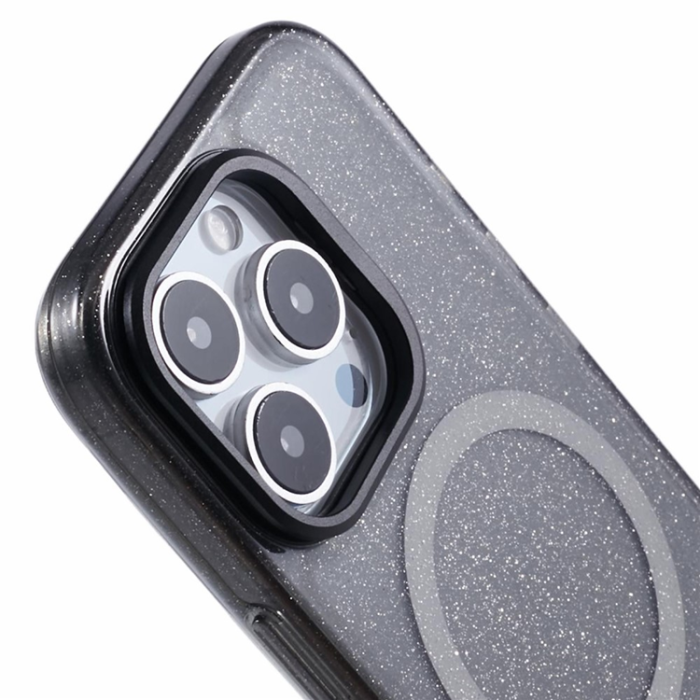 KIGC - KIGC iPhone 16 Pro Mobilskal MagSafe Epoxy Kickstand - Svart