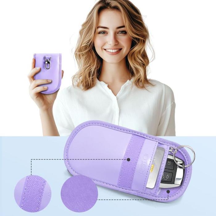 Tech-Protect - Tech-Protect Nyckellös RFID Signal Blocker Faraday Skal - Lavender