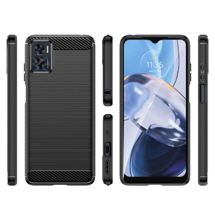 UTGATT - Motorola Moto E22/E22i Skal Tpucarbon - Svart