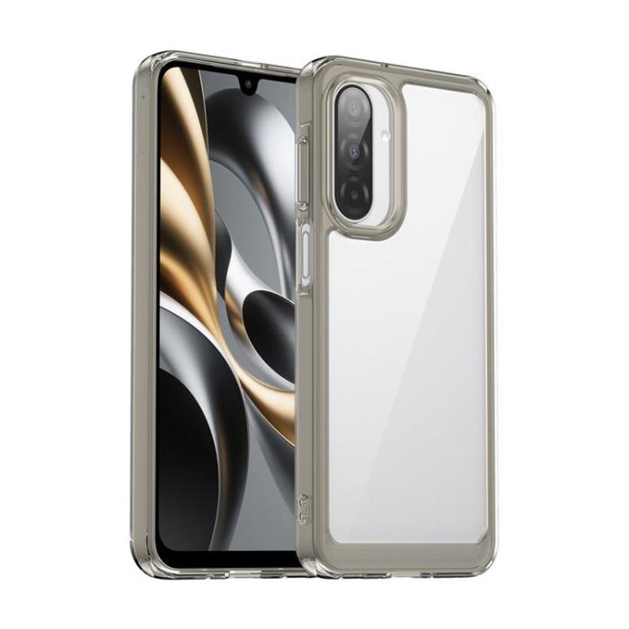 WANLONFENG - WANLONFENG Galaxy A17 5G Mobilskal Med Härdat glas - Transparent Grå