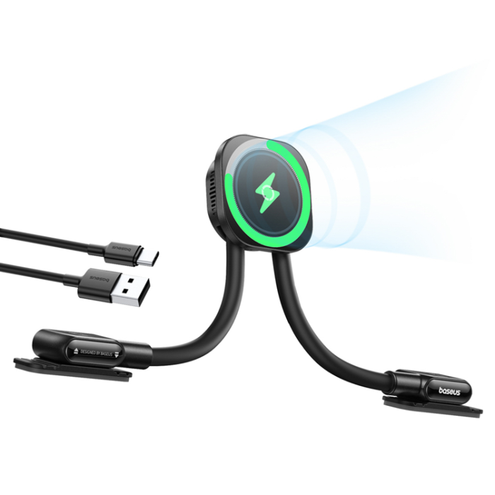 BASEUS - Baseus Bilhållare För Instrumentpanel C03S Pro med Inductive Laddare - Svart