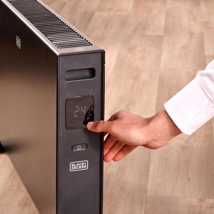 BLACK+DECK - BLACK+DECK Konvektorelement 2000W Digital Svart