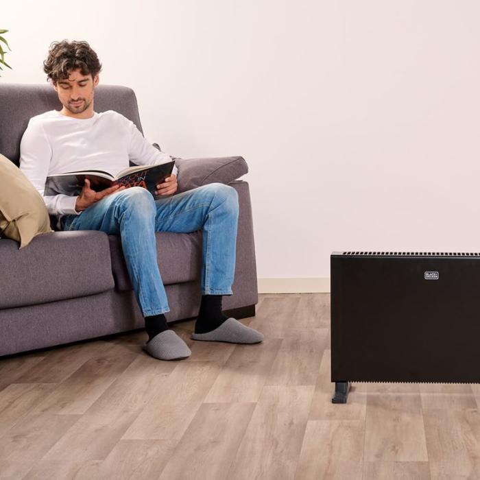 BLACK+DECK - BLACK+DECK Konvektorelement 2000W Digital Svart