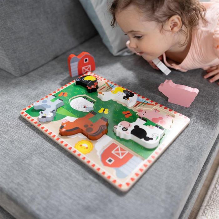 MND - MND Wooden Chunky Puzzle Farm