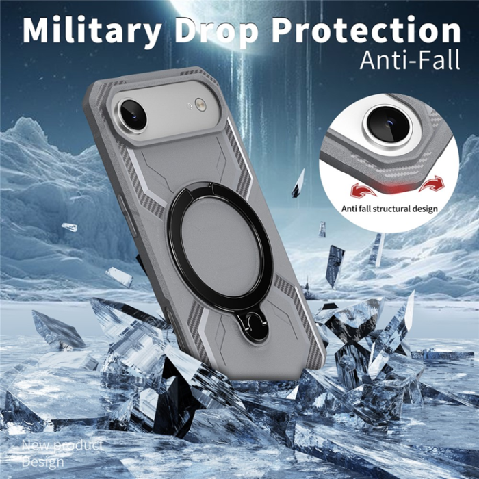 A-One Brand - iPhone Air Mobilskal MagSafe Kickstand TPU + PC - Grå