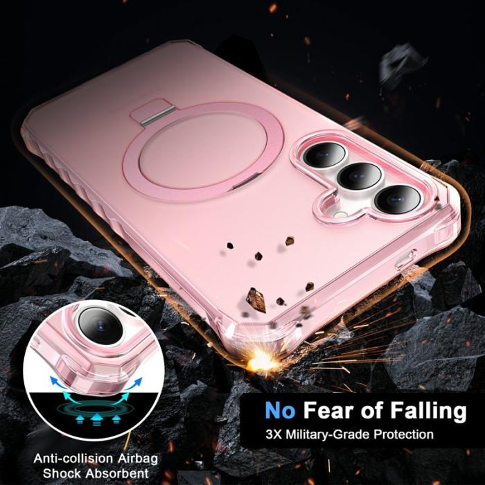 OEM - Mobilskal för Samsung Galaxy S26 Magnetiskt Kickstand - Rosa