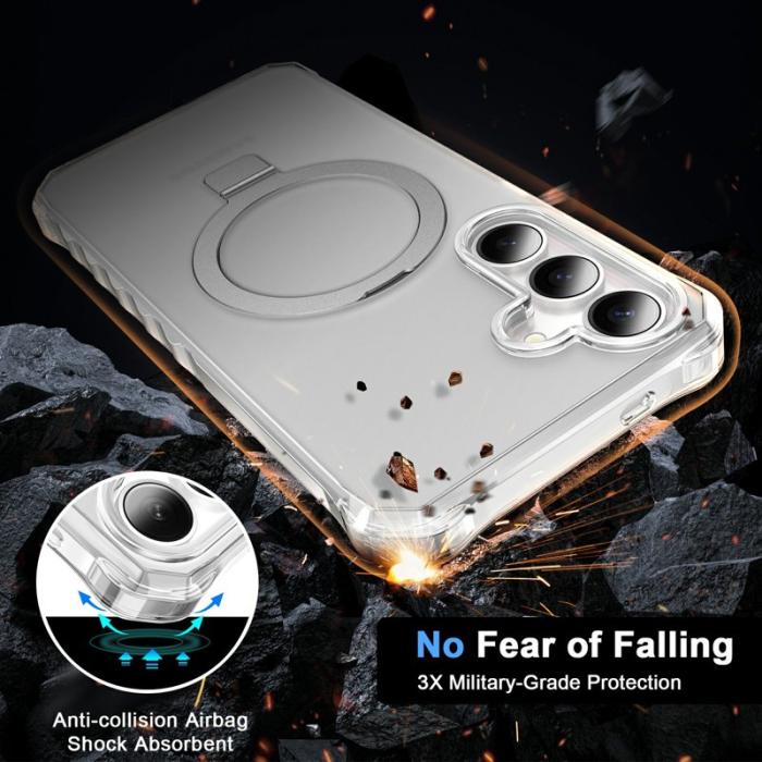 OEM - Mobilskal för Samsung Galaxy S26 Magnetiskt Kickstand TPU - Grå