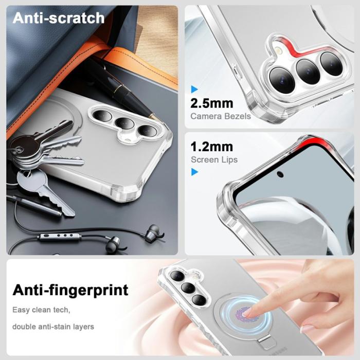 OEM - Mobilskal för Samsung Galaxy S26 Magnetiskt Kickstand TPU - Grå