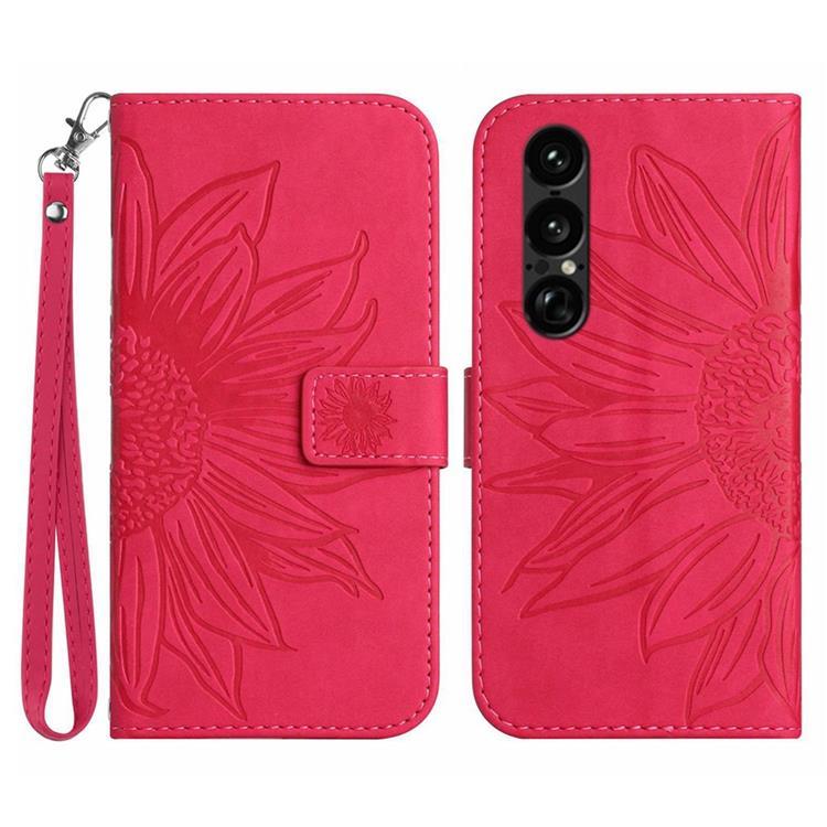 Sony Xperia 1 VII Plånboksfodral Med Handledsrem - Ros | 2353 | AlltMobil