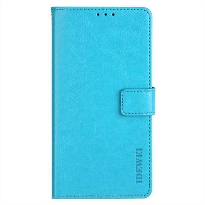 IDEWEI - IDEWEI Mobilfodral för Samsung Galaxy S26 Plus Konstläder Kickstand - Ljusblå
