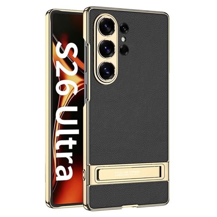 GKK - GKK Mobilskal för Samsung Galaxy S26 Ultra Kickstand PC + TPU - Svart