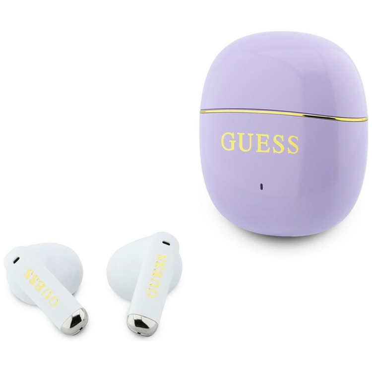 Guess TWS In-Ear Hörlurar Glossy Gold Line Classic - Lila