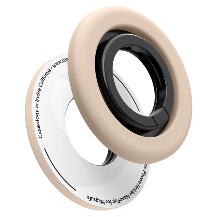 Spigen - Spigen Mobil Ringhållare Magsafe Magnetic Nano Pop - Beige
