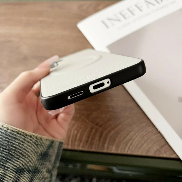 OEM - Mobilskal för Samsung Galaxy S26 Magnetiskt Konstläder + TPU - Svartgrön