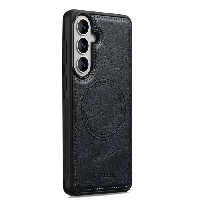LC.imeeke - LC.IMEEKE Mobilskal för Samsung Galaxy S26 Plus Magnetiskt Konstläder - Blå
