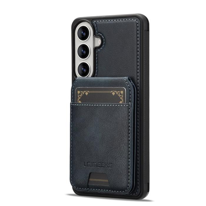 LC.imeeke - LC.IMEEKE Mobilskal för Samsung Galaxy S26 Plus Magnetiskt Konstläder - Blå