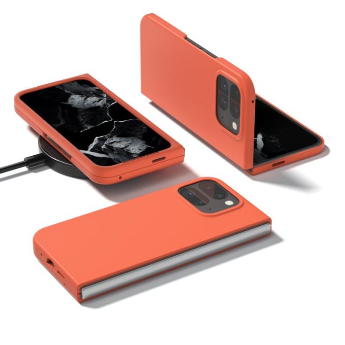 ABEEL - ABEEL Mobilskal till Google Pixel 9 Pro Fold 5G Hård PC Skydd Orange