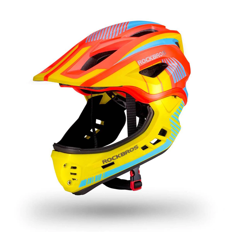 Rockbros Cykelhjälm Med Detachable Visor M - Gul/Orange | 264 | AlltMobil