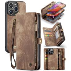 Caseme - CASEME 008 iPhone 16 Pro Pl&aring;nboksfodral Konstl&auml;der med - Brun