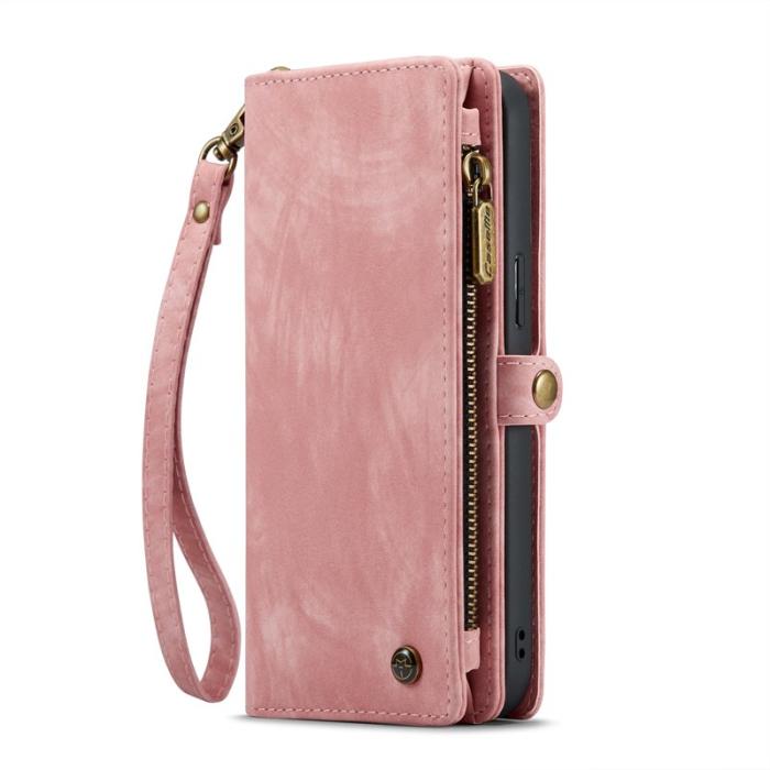 Caseme - CASEME 008 iPhone 16 Pro Plånboksfodral Konstläder med - Rosa
