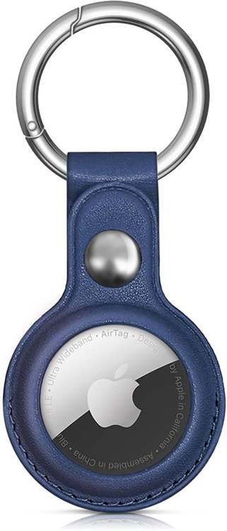 AirTag Skal PU Läder - Blå | 2353 | AlltMobil