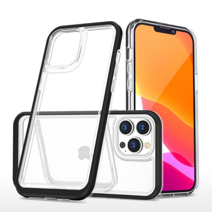 OEM - iPhone 14 Pro Max Mobilskal Clear 3in1 - Svart