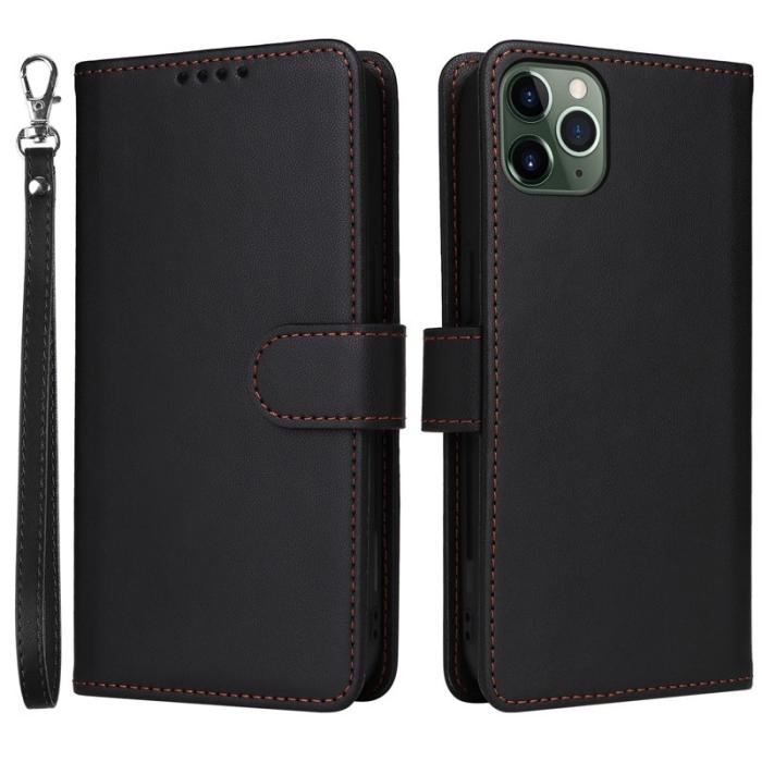 BETOPNICE - BETOPNICE iPhone 11 Pro Max Plånboksfodral - Detachable Konstläder- Svart