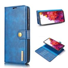 DG.MING - DG.MING 2-i-1 &Auml;kta L&auml;der Pl&aring;nboksfodral f&ouml;r Samsung Galaxy S20 FE - Bl&aring;