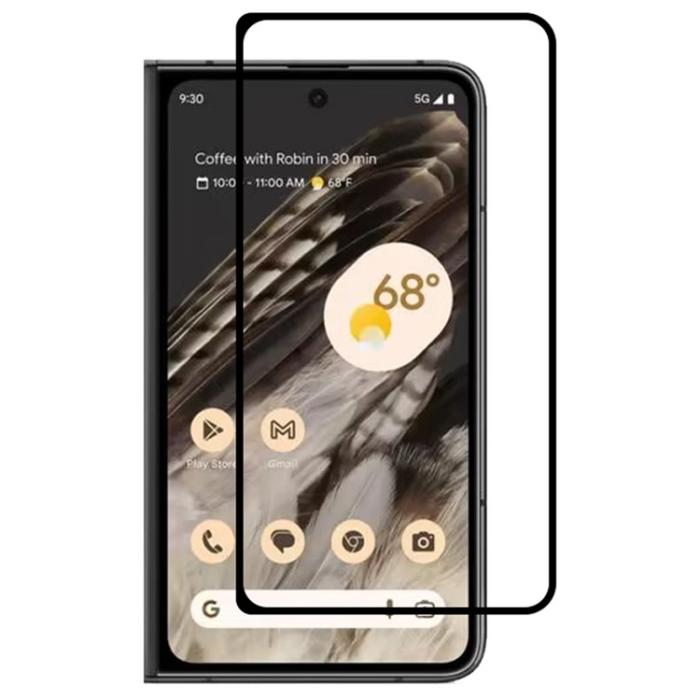 OEM - Google Pixel Fold Härdat Glas Skärmskydd Front Full Glue - Svart