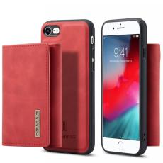 DG.MING - DG.MING M1 Series Pl&aring;nboksfodral Konstl&auml;der med St&auml;ll i R&ouml;d f&ouml;r iPhone 7/8/SE
